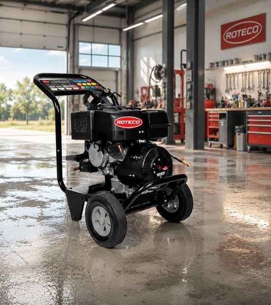 Hidrolimpiadora gasolina Roteco LB 250 A — 15 HP 18l/min 250 bar