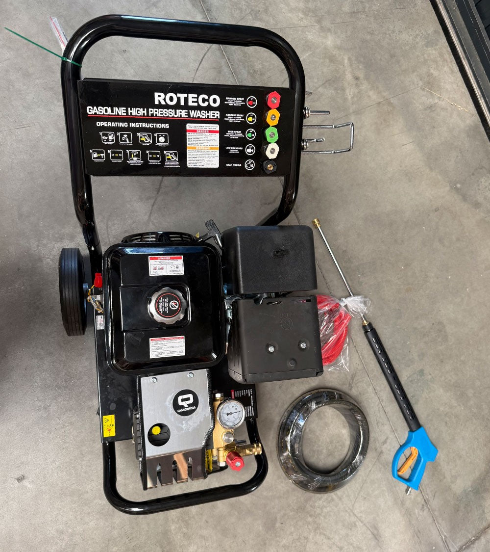 Hidrolimpiadora gasolina Roteco LB 250 A — 15 HP 18l/min 250 bar