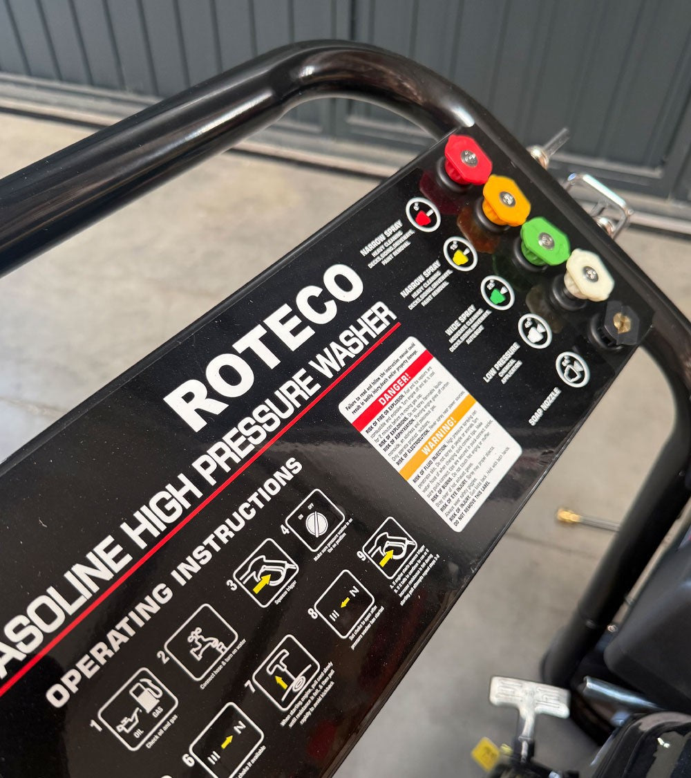 Hidrolimpiadora gasolina Roteco LB 250 A — 15 HP 18l/min 250 bar
